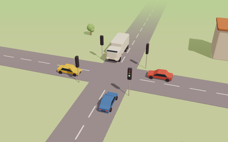 Priorité à une intersection avec feux
